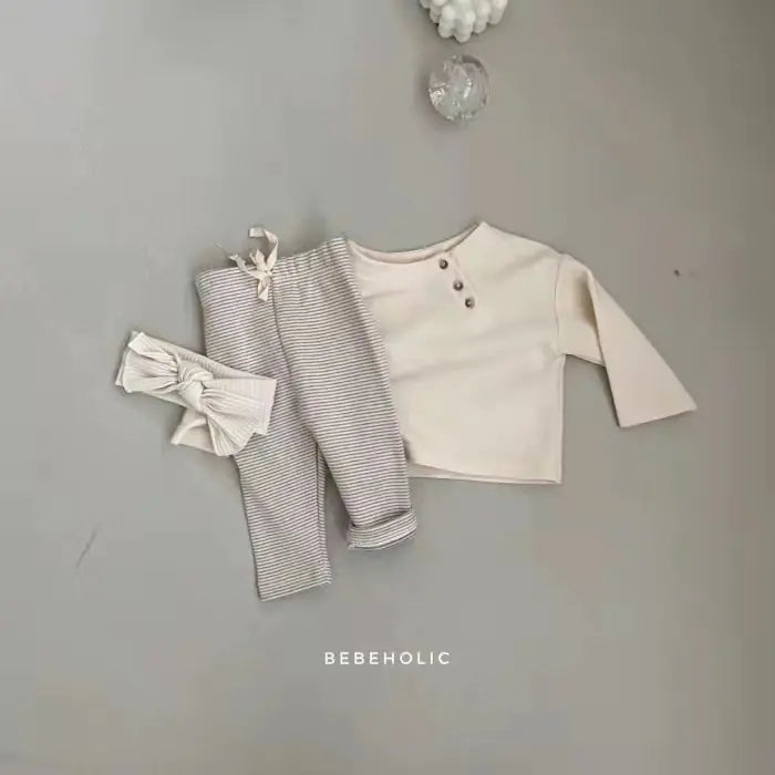 Langarm-Baumwoll-T-Shirt für Babys / koreanischer Stil
