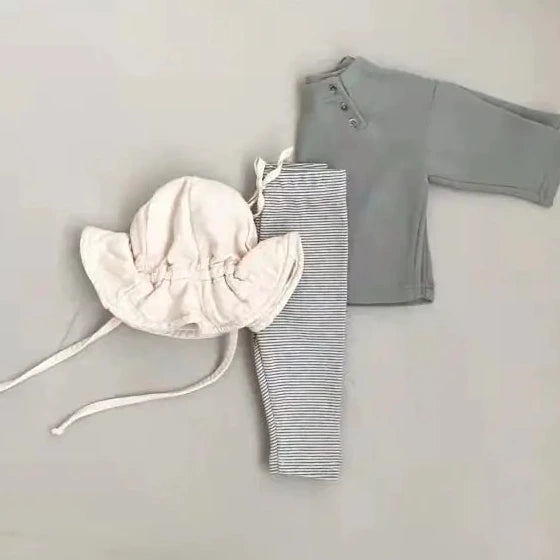 Langarm-Baumwoll-T-Shirt für Babys / koreanischer Stil