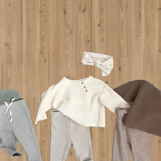 Langarm-Baumwoll-T-Shirt für Babys / koreanischer Stil