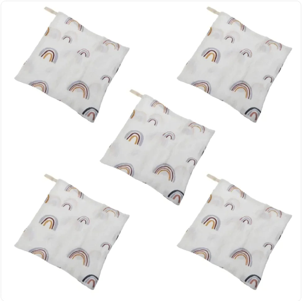 5er-Pack Baby-Baumwoll-Waschtücher