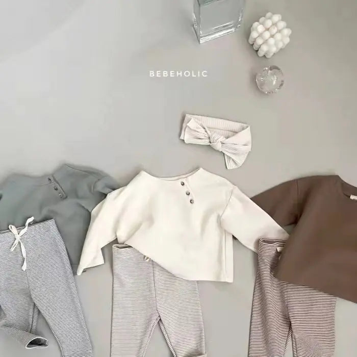 Langarm-Baumwoll-T-Shirt für Babys / koreanischer Stil