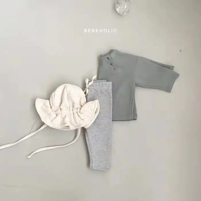 Langarm-Baumwoll-T-Shirt für Babys / koreanischer Stil