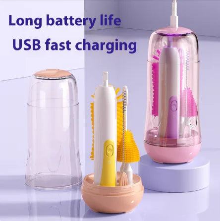 Elektrisches Babyflaschenbürsten- & UV-Sterilisator-Set